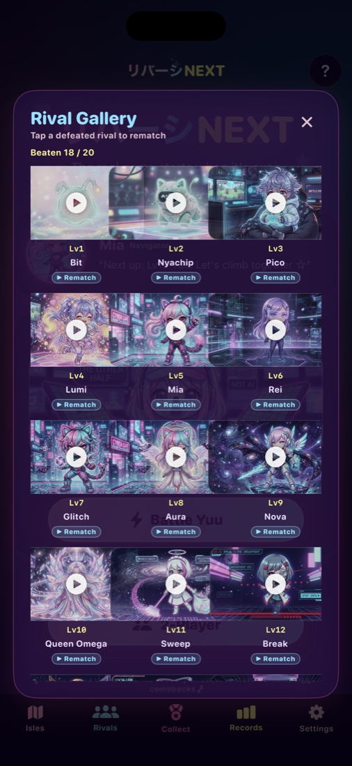 The 20-rival gallery
